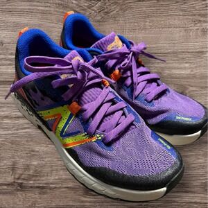 New Balance Fresh Foam X Hierro v7 Low Mystic Purple Yellow Size 11 B WTHIERM7